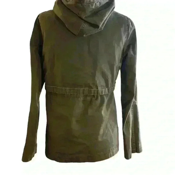 TOPSHOP PETITE Army Green Fisherman Parka Size 4 - Picture 4 of 7